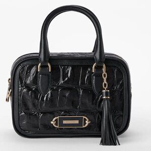 NWT - Brahmin Mara - Black Castle View Crossbody Purse and Matching Wallet